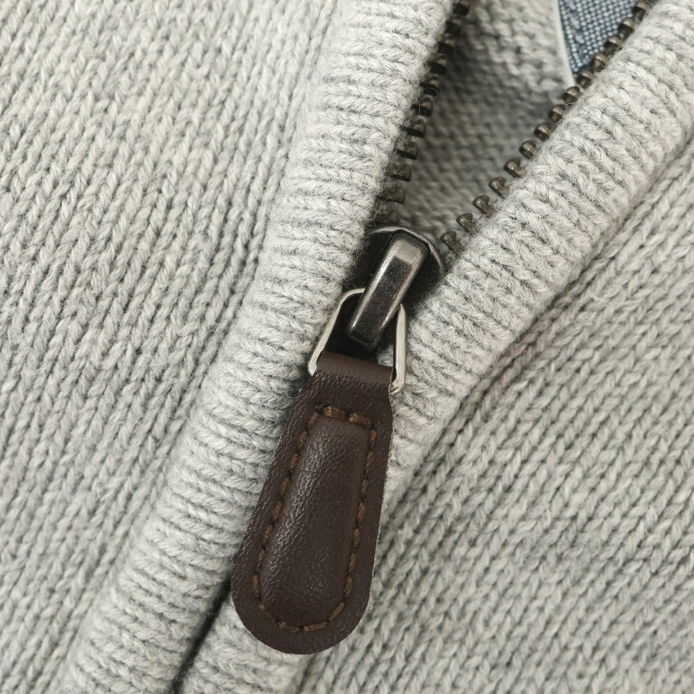 [Used] Tommy Hilfiger Mid-gauge Cotton Stand Collar Zip-up Cardigan Grey [M] [Condition Rank B] [Men&