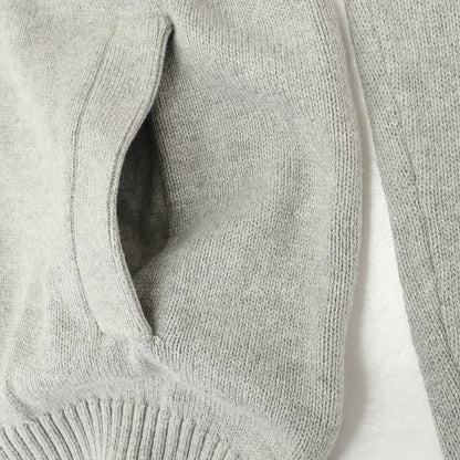 [Used] Tommy Hilfiger Mid-gauge Cotton Stand Collar Zip-up Cardigan Grey [M] [Condition Rank B] [Men&