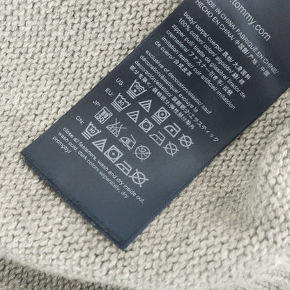[Used] Tommy Hilfiger Mid-gauge Cotton Stand Collar Zip-up Cardigan Grey [M] [Condition Rank B] [Men&