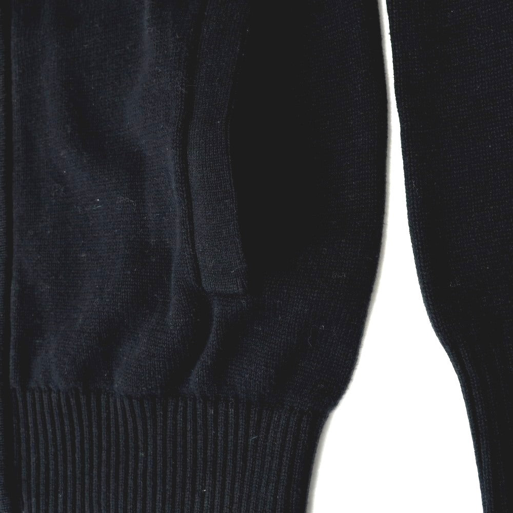 [Used] Tommy Hilfiger Mid-gauge Cotton Stand Collar Zip-up Cardigan Black Navy [M] [Condition Rank B] [Men&