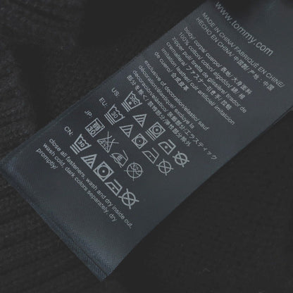 [Used] Tommy Hilfiger Mid-gauge Cotton Stand Collar Zip-up Cardigan Black Navy [M] [Condition Rank B] [Men&