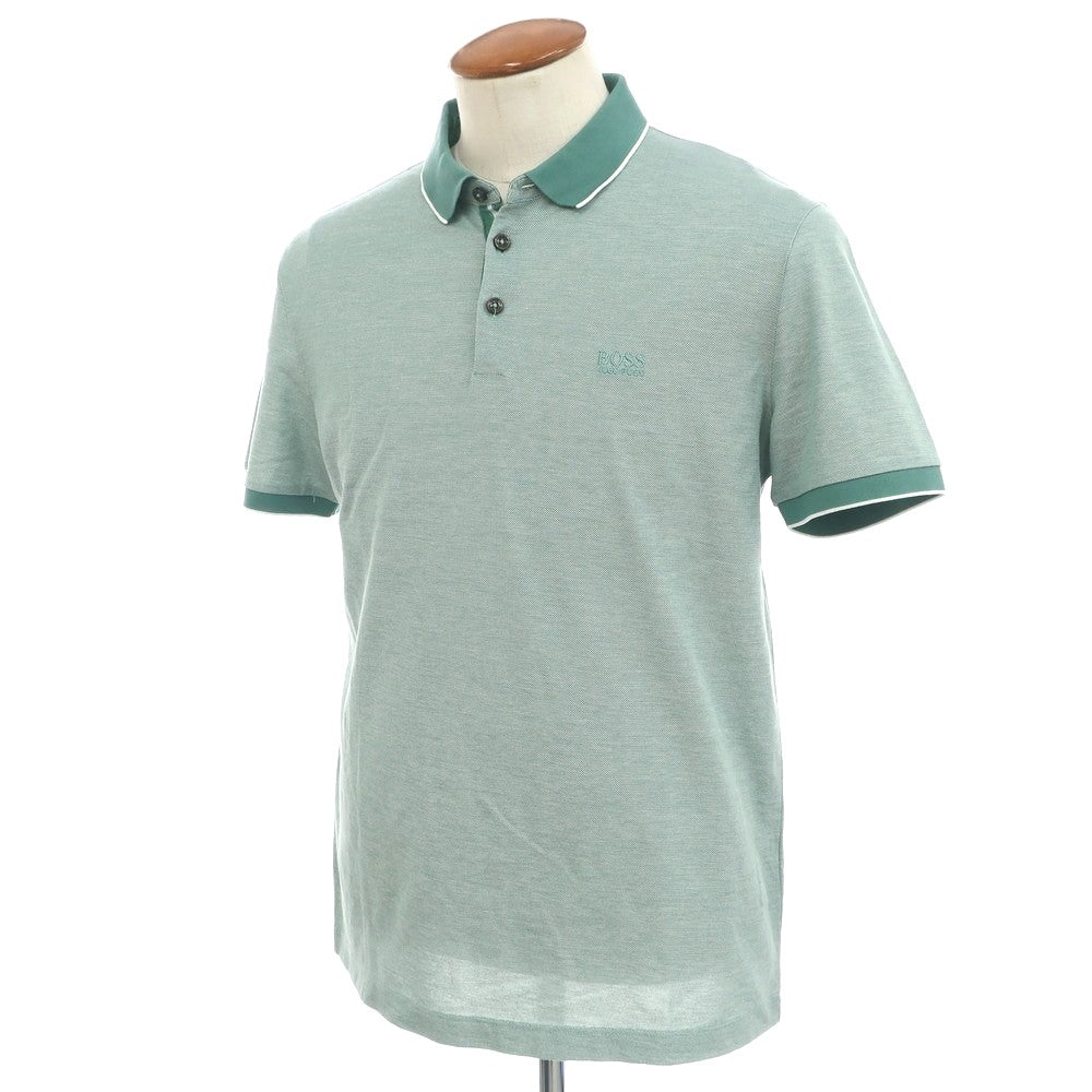 [Used] HUGO BOSS Cotton Pique Short Sleeve Polo Shirt Green [M] [Condition Rank A] [Men&