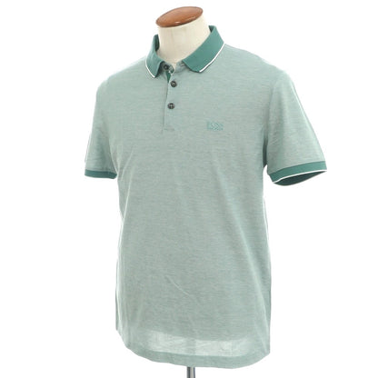 [Used] HUGO BOSS Cotton Pique Short Sleeve Polo Shirt Green [M] [Condition Rank A] [Men&