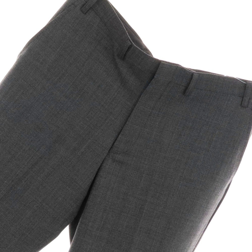 【中古】ダーバン D’URBAN ストレッチ ウールポリエステル ドレススラックスパンツ ブラックxグレー【サイズ88】【 状態ランクB 】【 メンズ 】 [CPD]