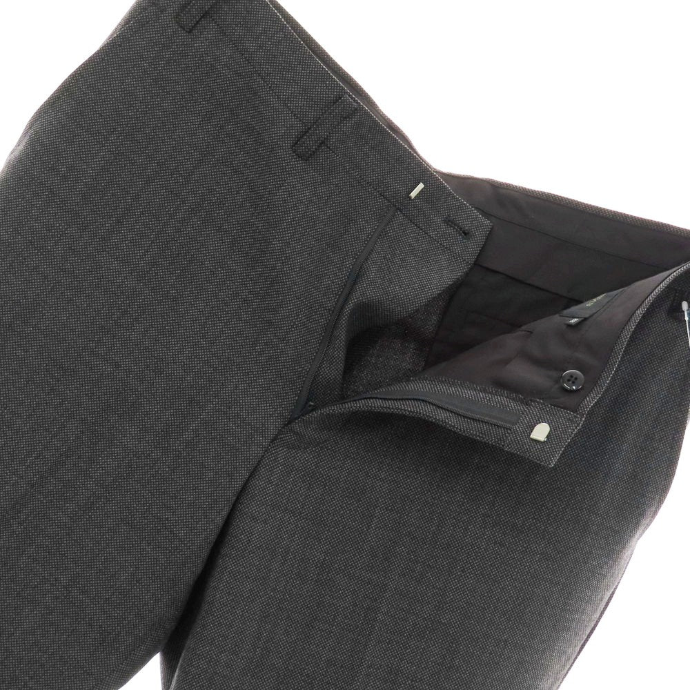 【中古】ダーバン D’URBAN ストレッチ ウールポリエステル ドレススラックスパンツ ブラックxグレー【 88 】【 状態ランクB 】【 メンズ 】