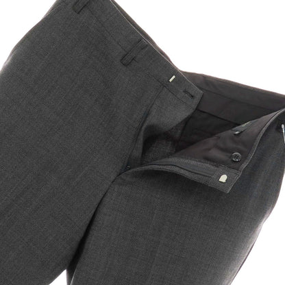 【中古】ダーバン D’URBAN ストレッチ ウールポリエステル ドレススラックスパンツ ブラックxグレー【 88 】【 状態ランクB 】【 メンズ 】