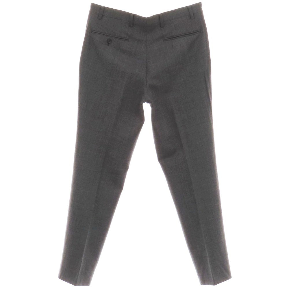 【中古】ダーバン D’URBAN ストレッチ ウールポリエステル ドレススラックスパンツ ブラックxグレー【サイズ88】【 状態ランクB 】【 メンズ 】 [CPD]