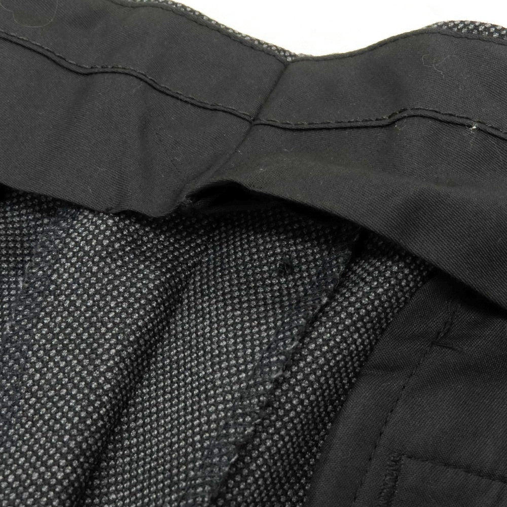 【中古】ダーバン D’URBAN ストレッチ ウールポリエステル ドレススラックスパンツ ブラックxグレー【サイズ88】【 状態ランクB 】【 メンズ 】 [CPD]
