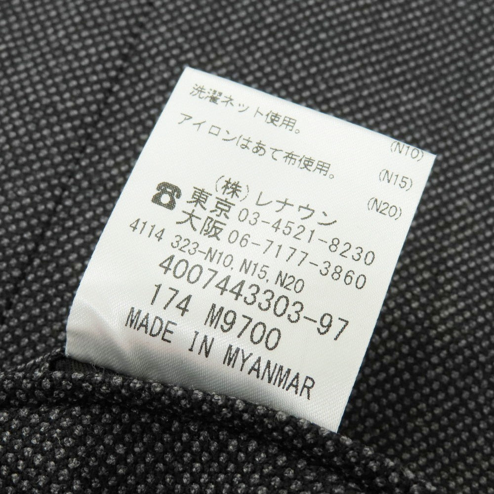 【中古】ダーバン D’URBAN ストレッチ ウールポリエステル ドレススラックスパンツ ブラックxグレー【サイズ88】【 状態ランクB 】【 メンズ 】 [CPD]