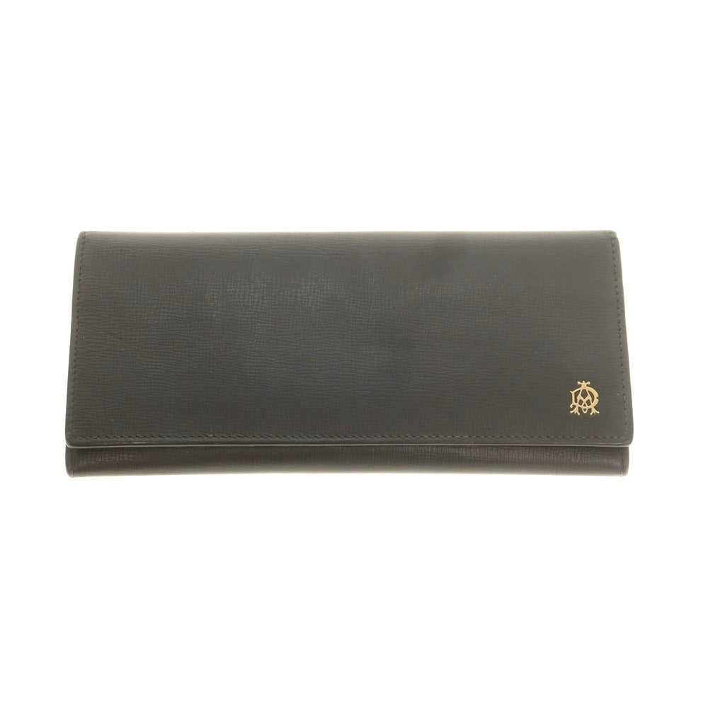 【中古】ダンヒル Dunhill レザー 長財布 ブラック【 状態ランクC 】【 メンズ 】