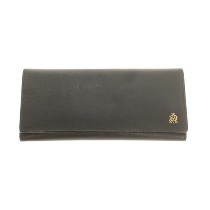 【中古】ダンヒル Dunhill レザー 長財布 ブラック【 状態ランクC 】【 メンズ 】