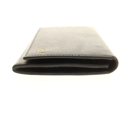 【中古】ダンヒル Dunhill レザー 長財布 ブラック【 状態ランクC 】【 メンズ 】