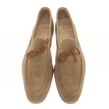 [Used] Santoni Suede Ribbon Loafers Light Brown [8] [Condition Rank C] [Men&