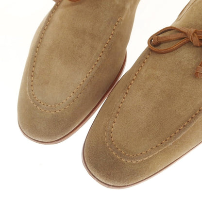 [Used] Santoni Suede Ribbon Loafers Light Brown [8] [Condition Rank C] [Men&