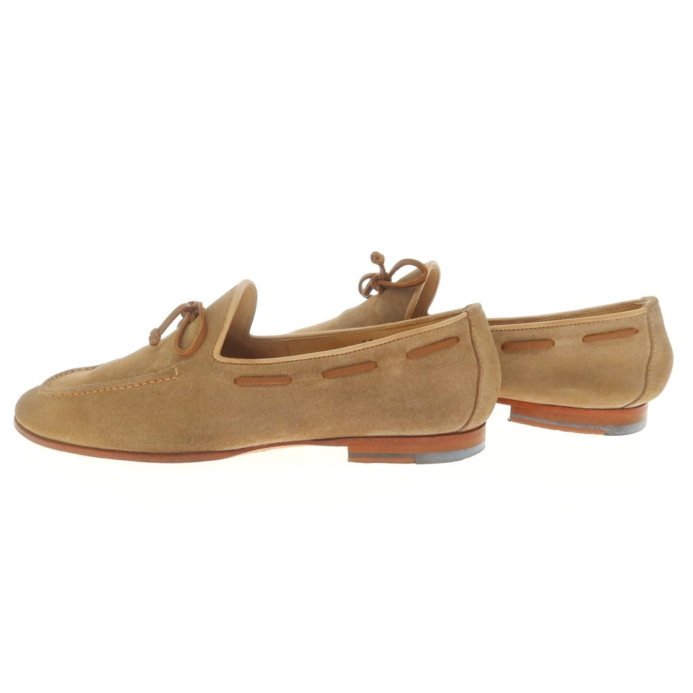 [Used] Santoni Suede Ribbon Loafers Light Brown [8] [Condition Rank C] [Men&