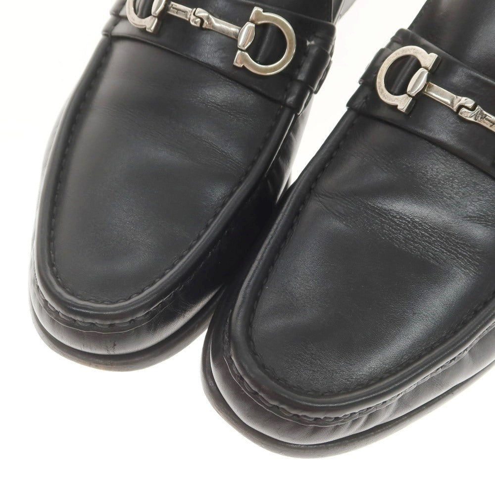 [Used] Salvatore Ferragamo Bit Loafers Black [8 1/2] [Condition Rank C] [Men&
