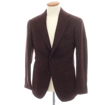 【中古】ブリッラ ペル イル グスト Brilla per il gusto カシミヤ テーラードジャケット ボルドー【 46 】【 状態ランクA 】【 メンズ 】