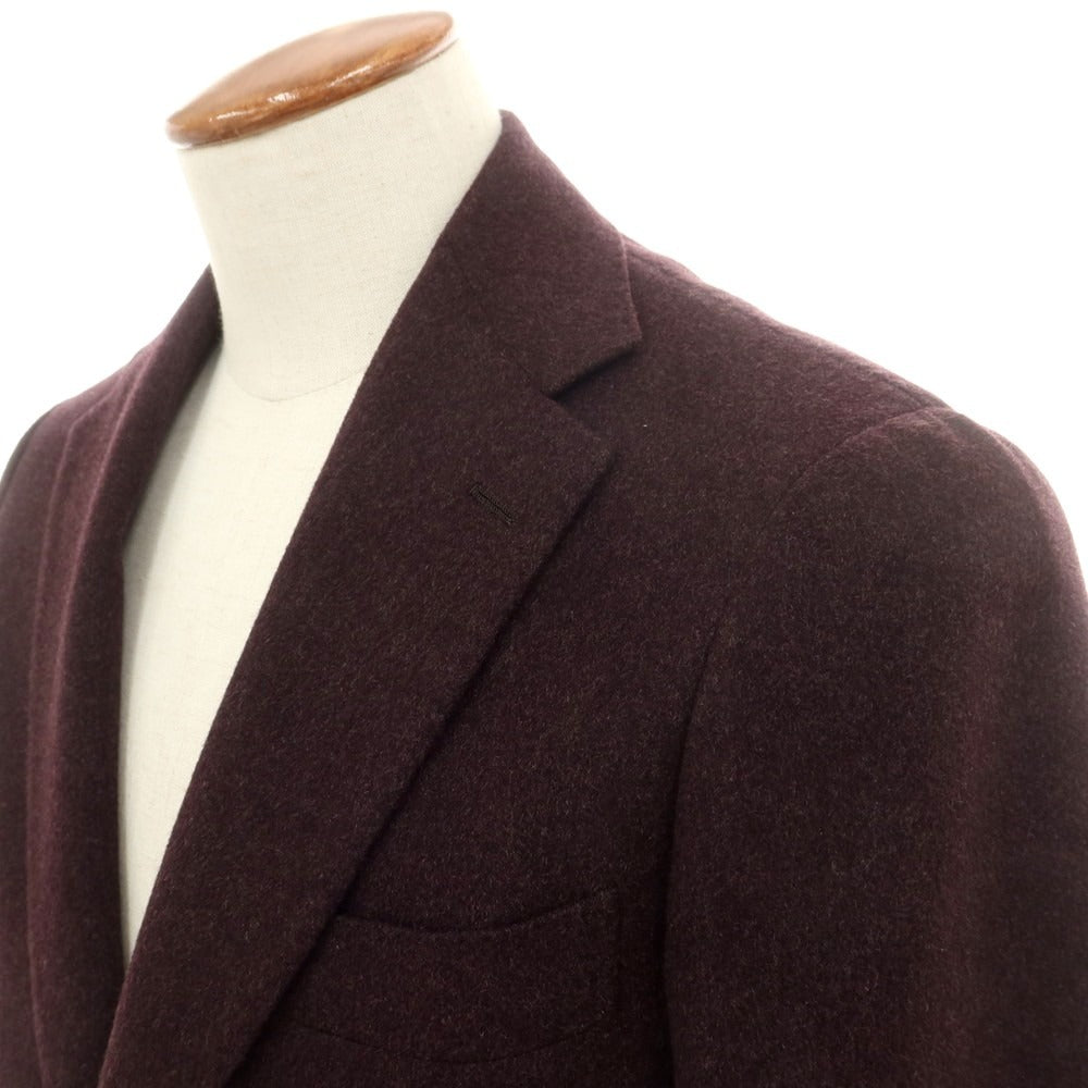 【中古】ブリッラ ペル イル グスト Brilla per il gusto カシミヤ テーラードジャケット ボルドー【 46 】【 状態ランクA 】【 メンズ 】