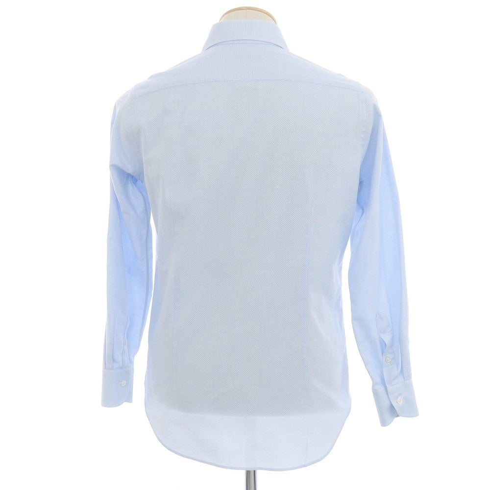 【中古】ビームスエフ BEAMS F コットン ワイドカラー ドレスシャツ ライトブルー【 38 】【 状態ランクB 】【 メンズ 】