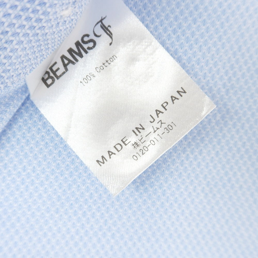 【中古】ビームスエフ BEAMS F コットン ワイドカラー ドレスシャツ ライトブルー【 38 】【 状態ランクB 】【 メンズ 】