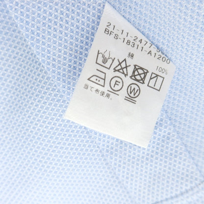 【中古】ビームスエフ BEAMS F コットン ワイドカラー ドレスシャツ ライトブルー【 38 】【 状態ランクB 】【 メンズ 】