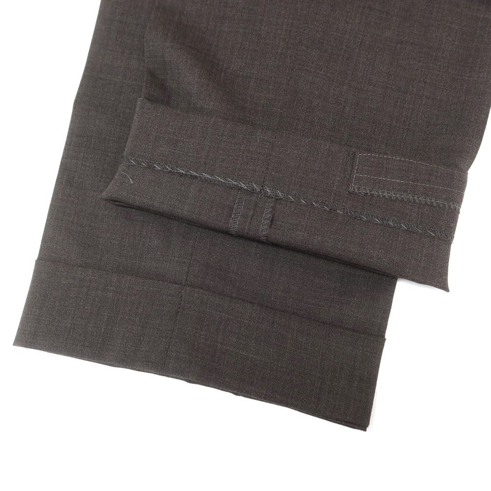 【SALE20％OFF/返品不可】【中古】ジェルマーノ GERMANO TRAVEL EDITION ストレッチ ウールポリエステル ドレススラックスパンツ ダークブラウン【 44 】【 状態ランクA 】【 メンズ 】