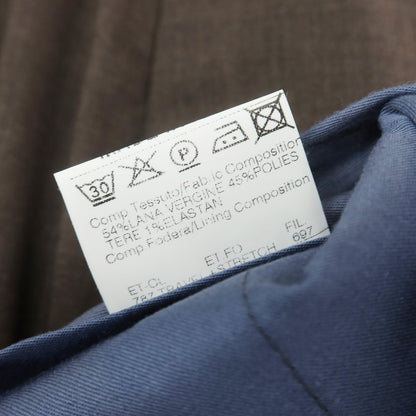 【SALE20％OFF/返品不可】【中古】ジェルマーノ GERMANO TRAVEL EDITION ストレッチ ウールポリエステル ドレススラックスパンツ ダークブラウン【 44 】【 状態ランクA 】【 メンズ 】