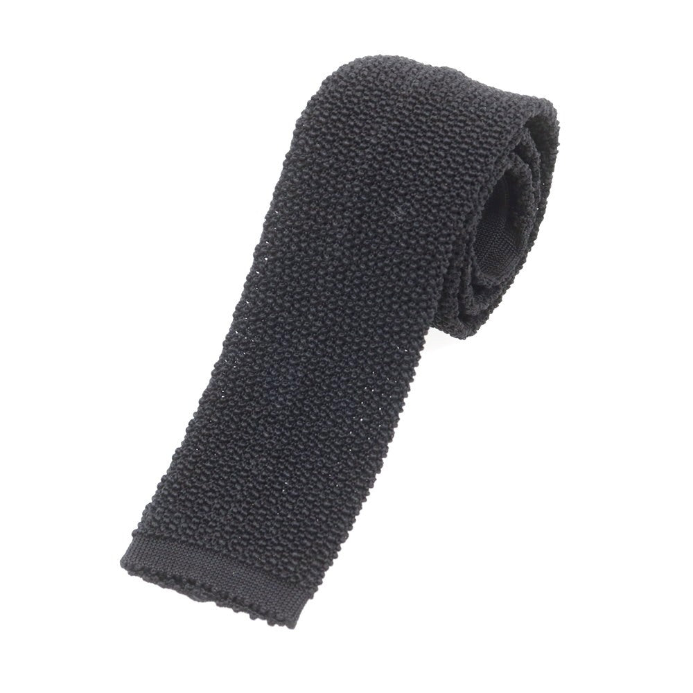 【中古】アスコット ASCOT シルク ニットタイ ブラック【 状態ランクA 】【 メンズ 】