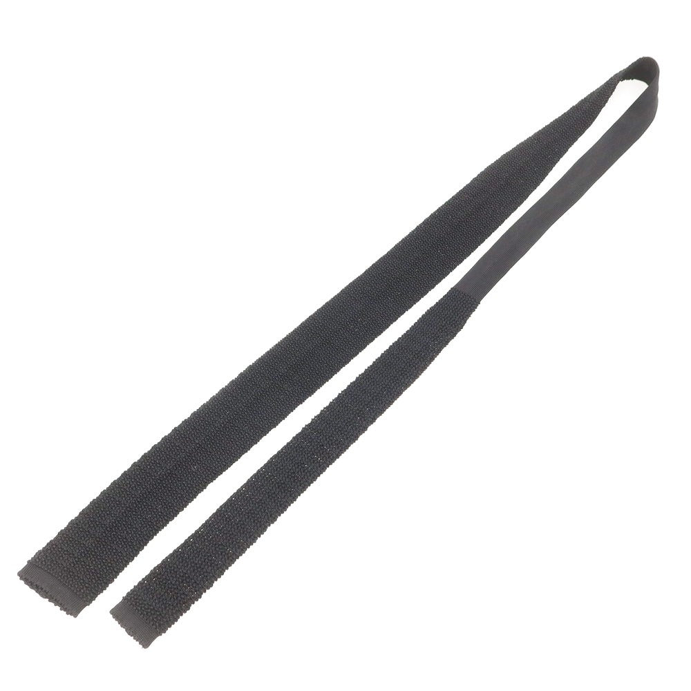 【中古】アスコット ASCOT シルク ニットタイ ブラック【 状態ランクA 】【 メンズ 】