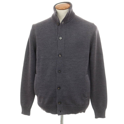[New] ZANONE CHIOTO Kyoto mid gauge wool stand collar cardigan, dark grey [50] [Condition Rank N] [Men&