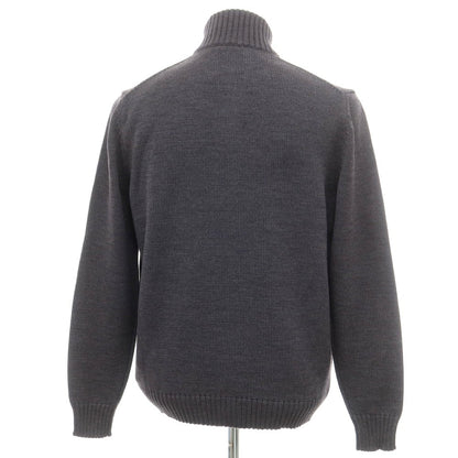 [New] ZANONE CHIOTO Kyoto mid gauge wool stand collar cardigan, dark grey [50] [Condition Rank N] [Men&
