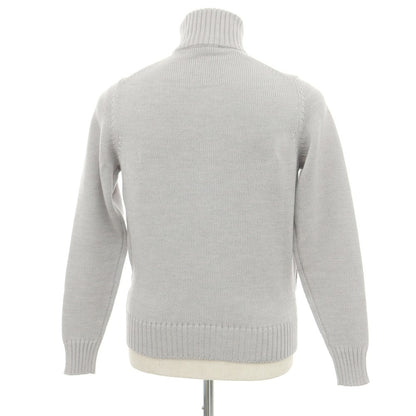 [New Outlet] ZANONE CHIOTO Kyoto Mid-gauge Wool Stand Collar Cardigan Light Gray [44] [Condition Rank N-] [Men&