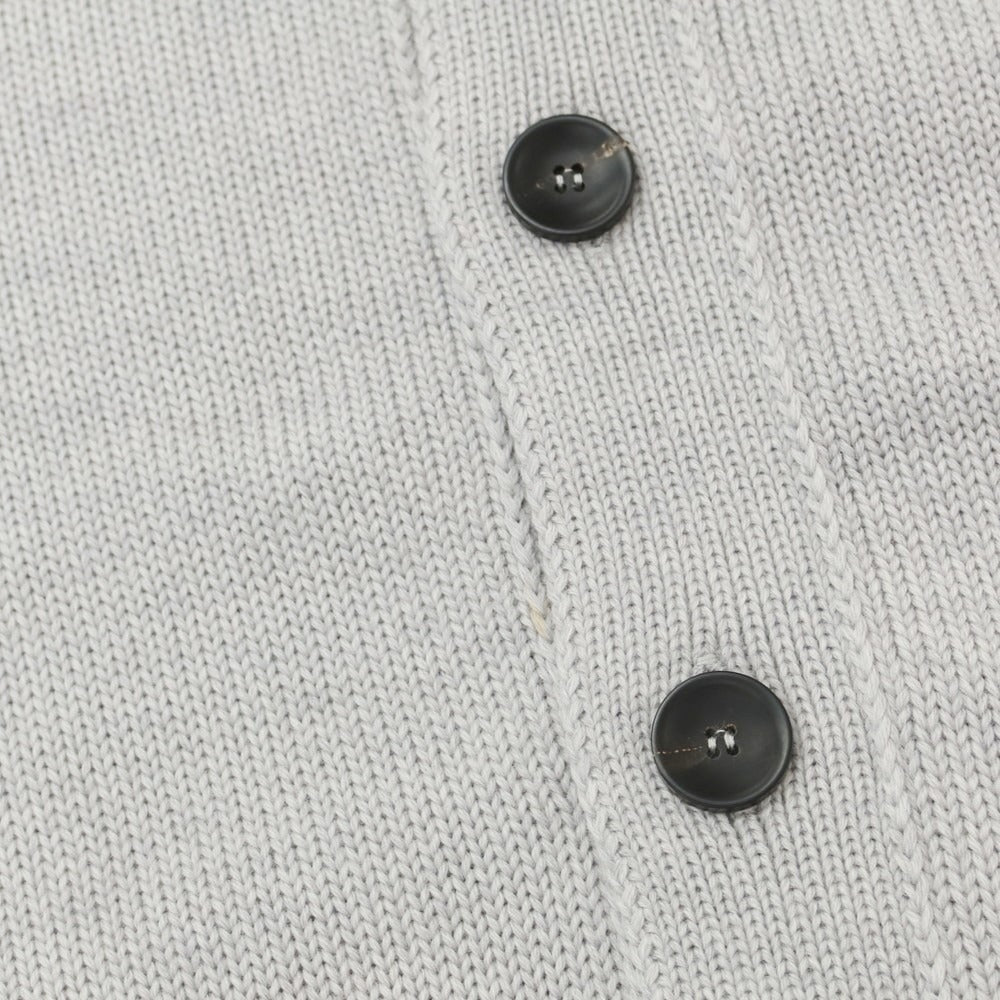 [New Outlet] ZANONE CHIOTO Kyoto Mid-gauge Wool Stand Collar Cardigan Light Gray [44] [Condition Rank N-] [Men&