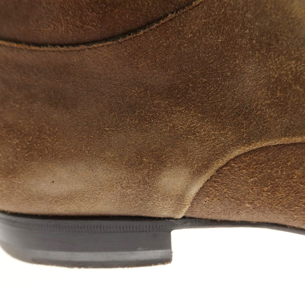 【中古】サントーニ Santoni スエード チャッカブーツ ブラウン【 8 1/2 F 】【 状態ランクD 】【 メンズ 】