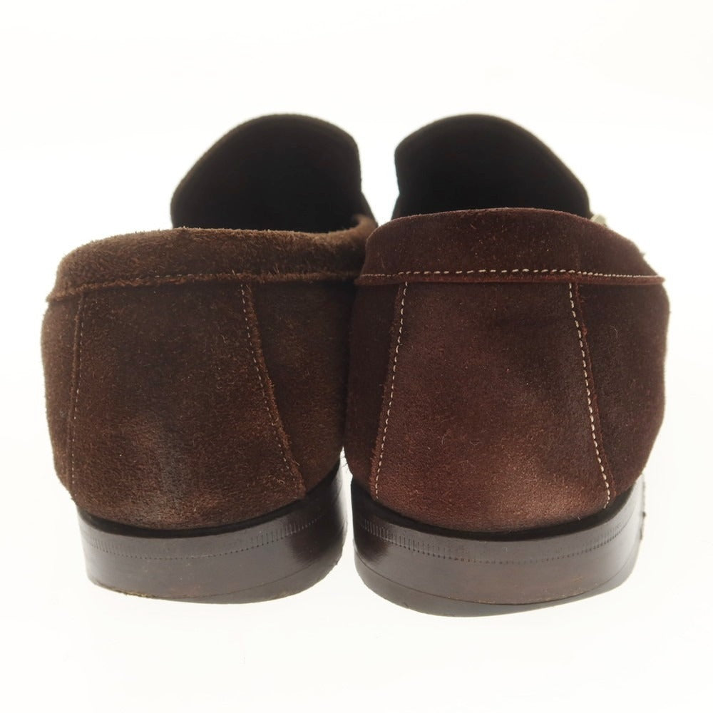 [Used] Santoni Suede Strap Loafers Dark Brown [8 1/2 F] [Condition Rank C] [Men&