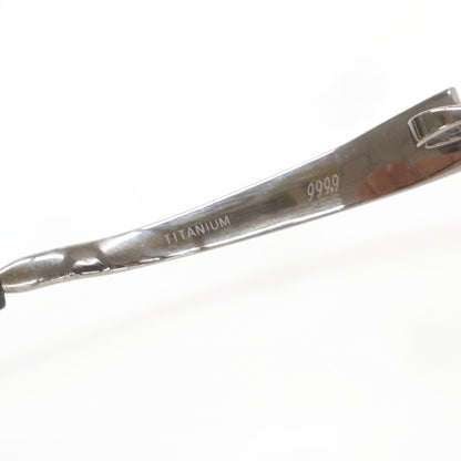 【中古】フォーナインズ 999.9 S-592T スクエア サングラス ブラックシルバー【 55□17 125 】【 状態ランクC 】【 メンズ 】