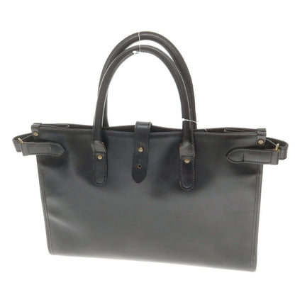 [Used] Ettinger Bridle Leather Brief Tote Bag Black [Condition Rank C] [Men&