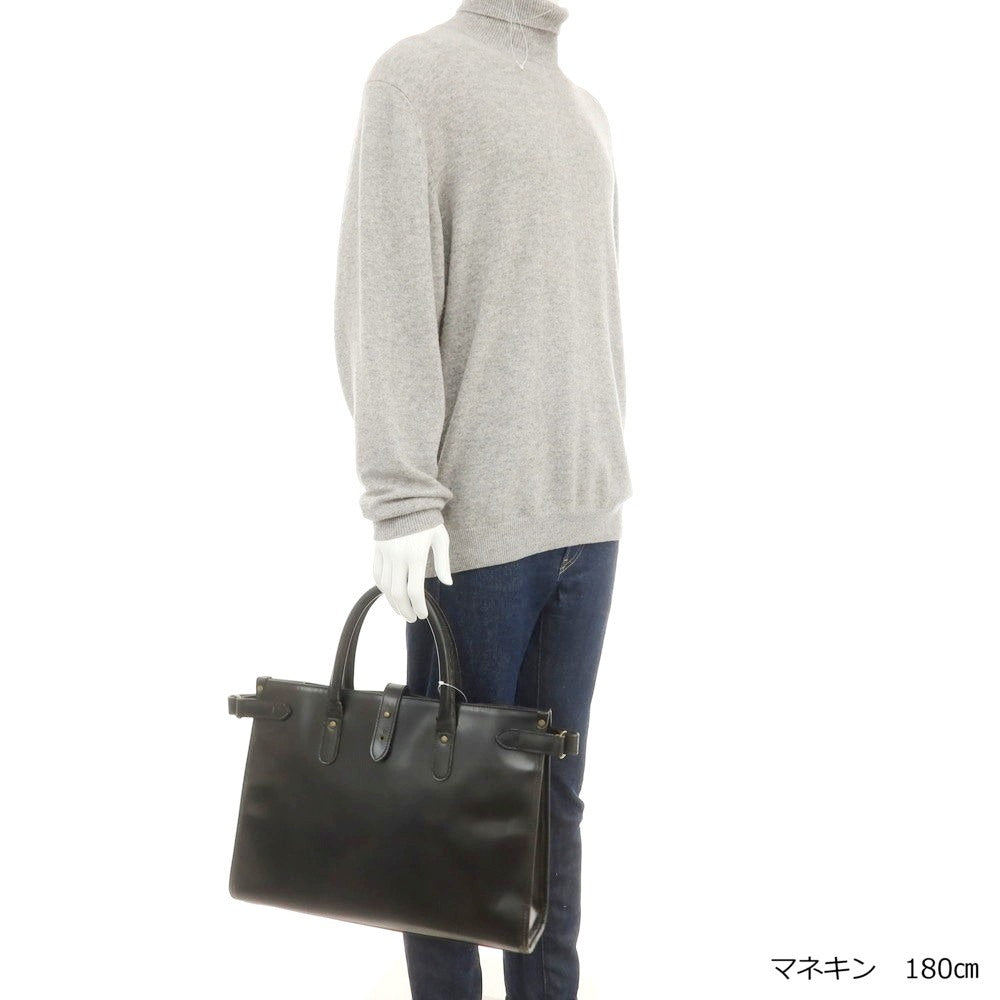 [Used] Ettinger Bridle Leather Brief Tote Bag Black [Condition Rank C] [Men&