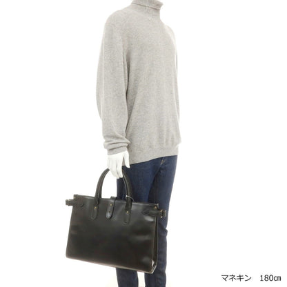 [Used] Ettinger Bridle Leather Brief Tote Bag Black [Condition Rank C] [Men&