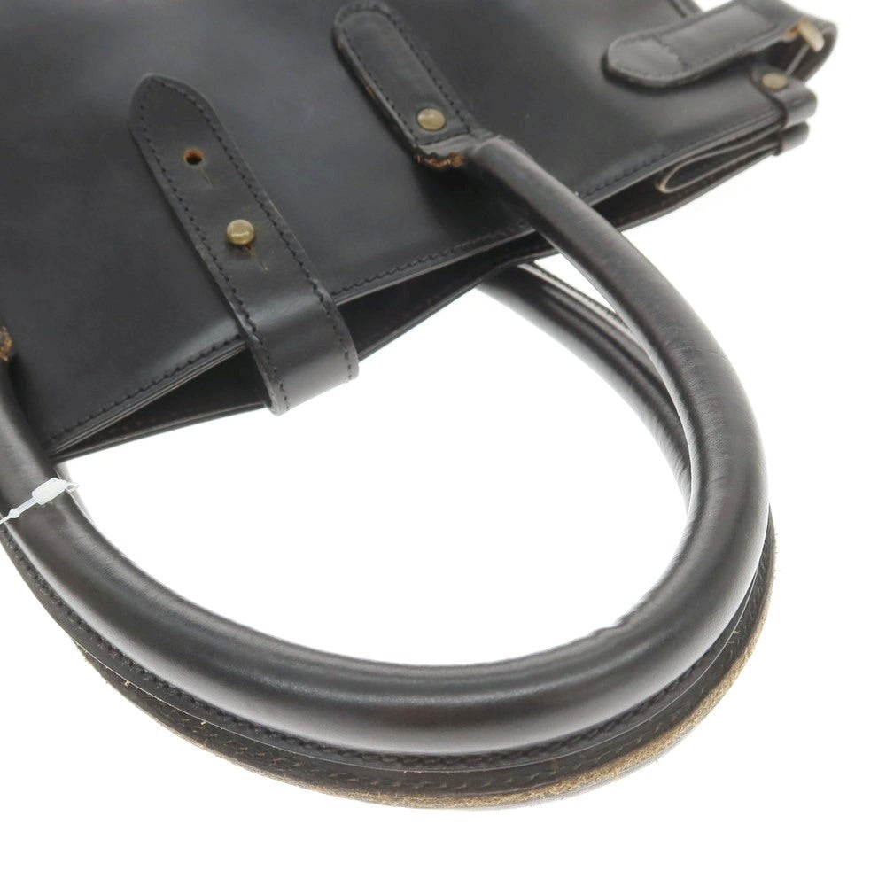 [Used] Ettinger Bridle Leather Brief Tote Bag Black [Condition Rank C] [Men&