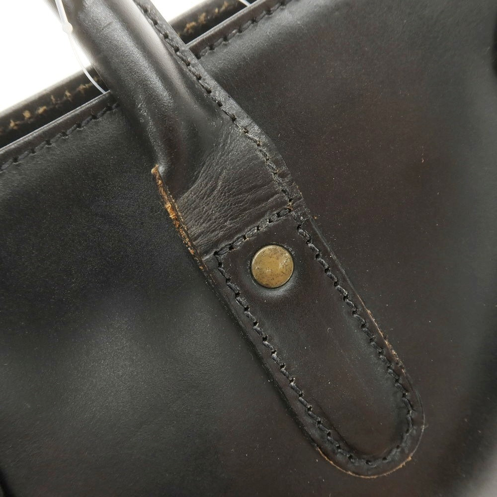 [Used] Ettinger Bridle Leather Brief Tote Bag Black [Condition Rank C] [Men&