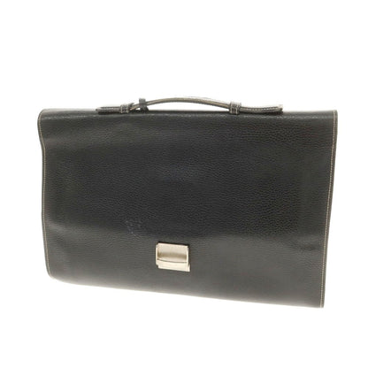 【中古】マリネッラ E.MARINELLA ソットブラッチョ クラッチバッグ ブリーフケース ブラック【 状態ランクC 】【 メンズ 】