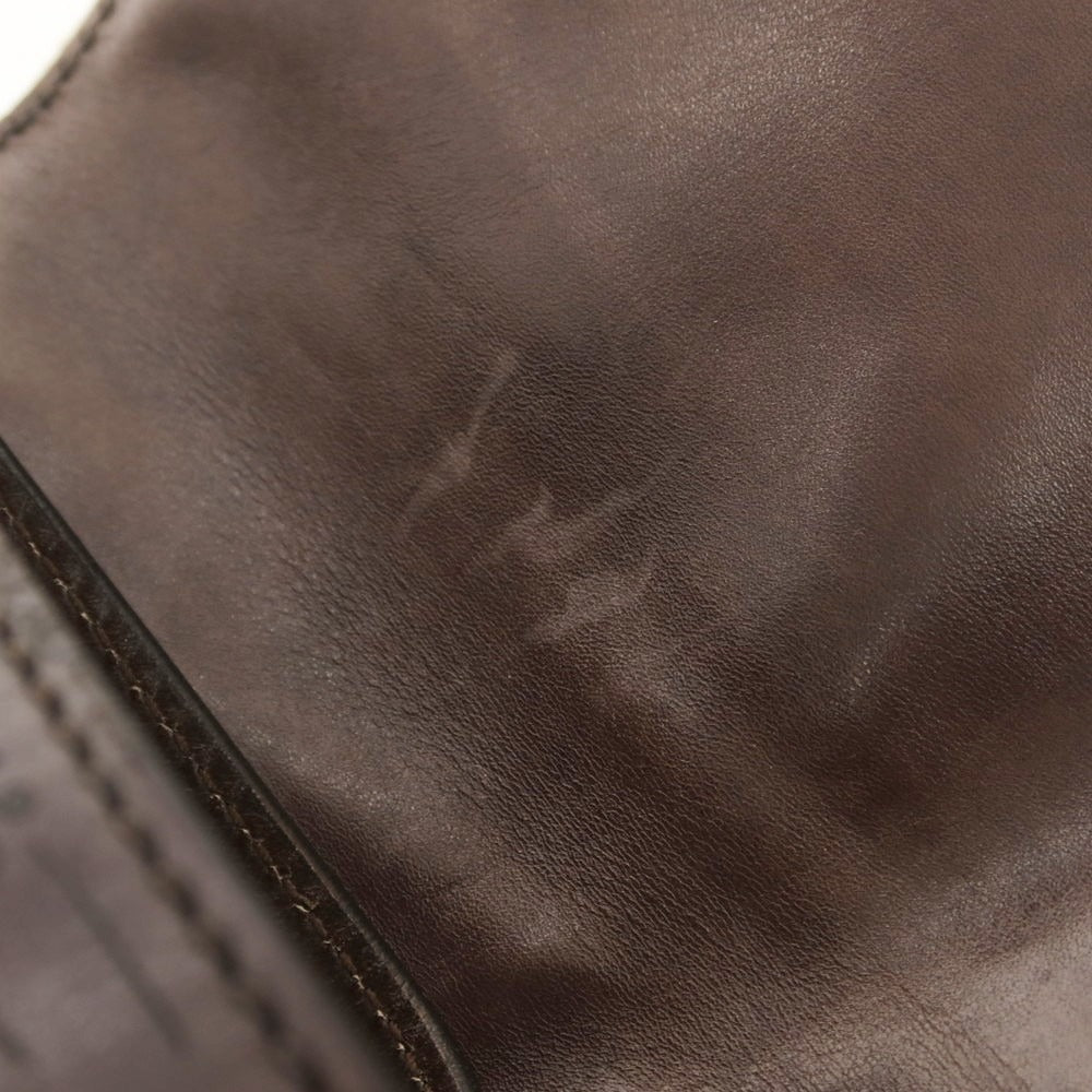 [Used] Berluti Calligraphy Leather Shoulder Bag Brown [Condition Rank B] [Men&