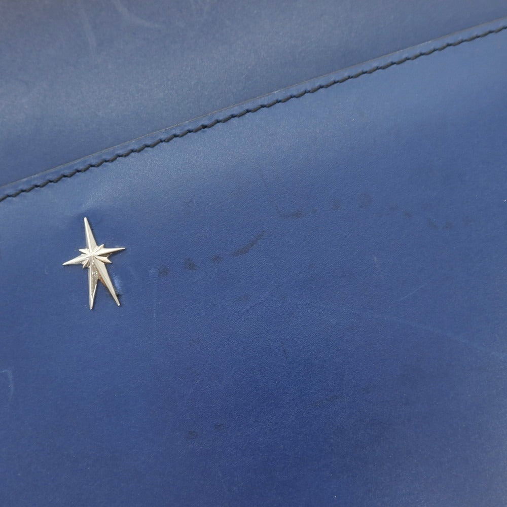 [Used] Pierre Corthay Gradient Leather Clutch Bag Navy [Condition Rank C] [Men&
