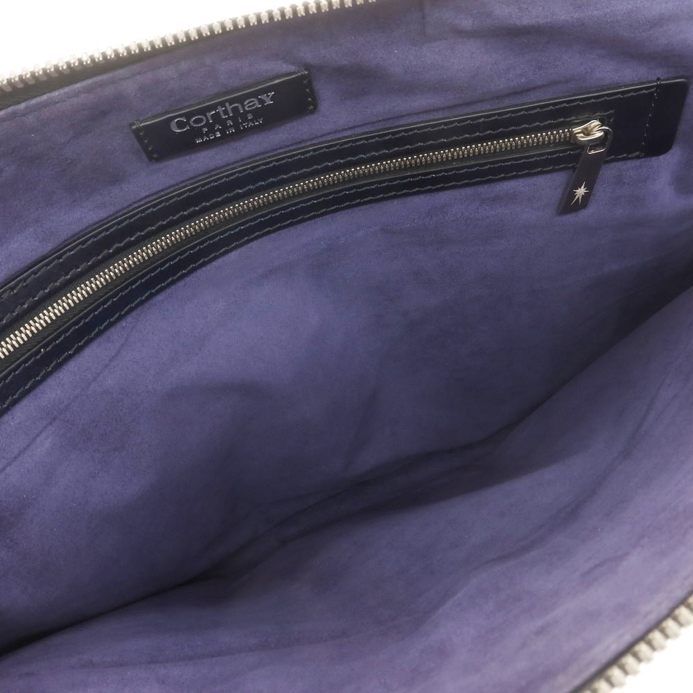[Used] Pierre Corthay Gradient Leather Clutch Bag Navy [Condition Rank C] [Men&