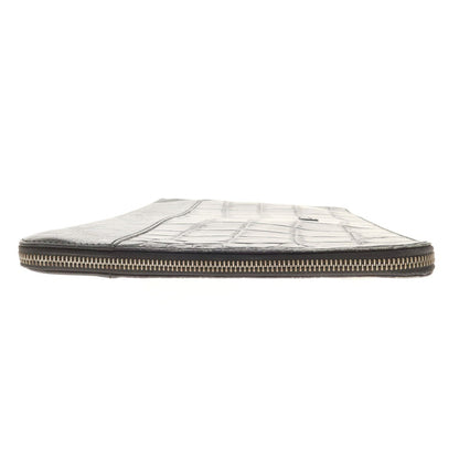 [Used] Daniel &amp;amp; Bob Crocodile-embossed leather clutch bag, black [Condition: C] [Men&