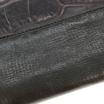 [Used] Daniel &amp;amp; Bob Crocodile-embossed leather clutch bag, black [Condition: C] [Men&