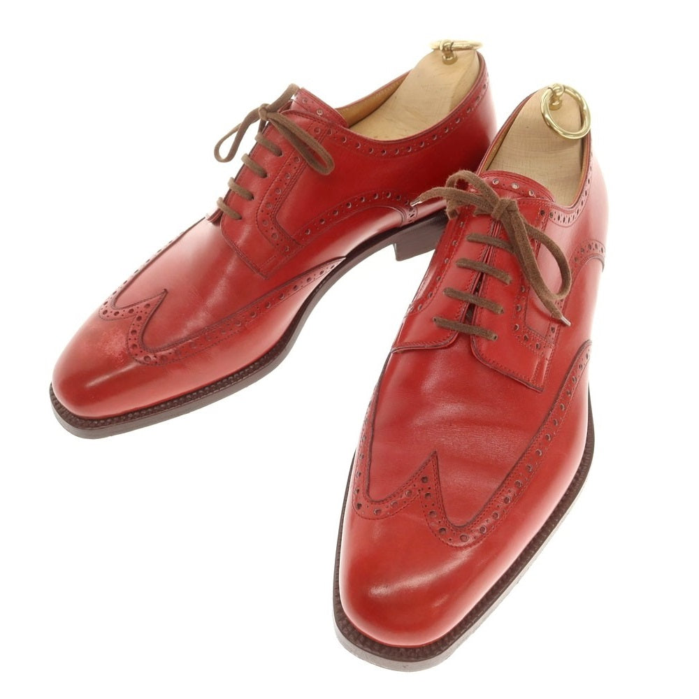 【中古】ステファノベーメル Stefano Bemer 502 ウイングチップ ドレスシューズ レッド【 40 1/2 】【 状態ランクB 】【 メンズ 】