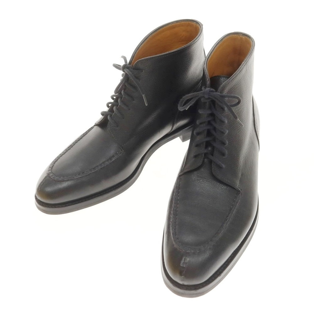 【中古】ジョンロブ John Lobb CHAMBORD II BOOT バッファローカーフ Uチップ ブーツ ブラック【 6 1/2 E 】【 状態ランクA 】【 メンズ 】