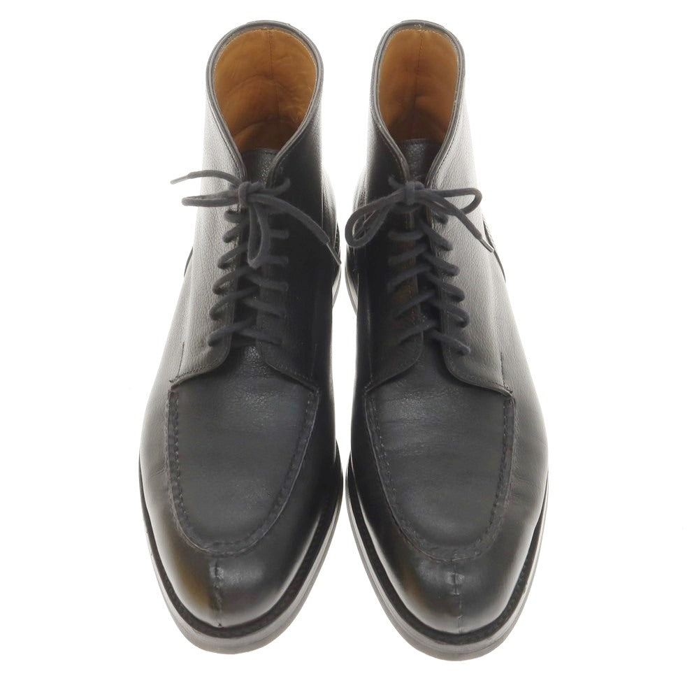 【中古】ジョンロブ John Lobb CHAMBORD II BOOT バッファローカーフ Uチップ ブーツ ブラック【 6 1/2 E 】【 状態ランクA 】【 メンズ 】